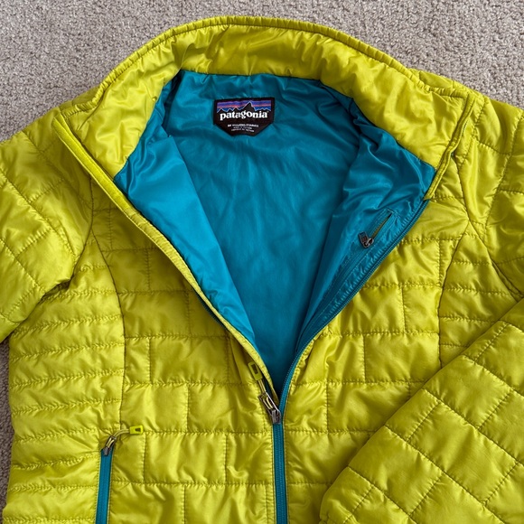 Patagonia Lime Green Puffer Jacket - Picture 3 of 6